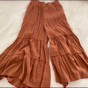 Current Air Cropped Tiered Palazzo Pants